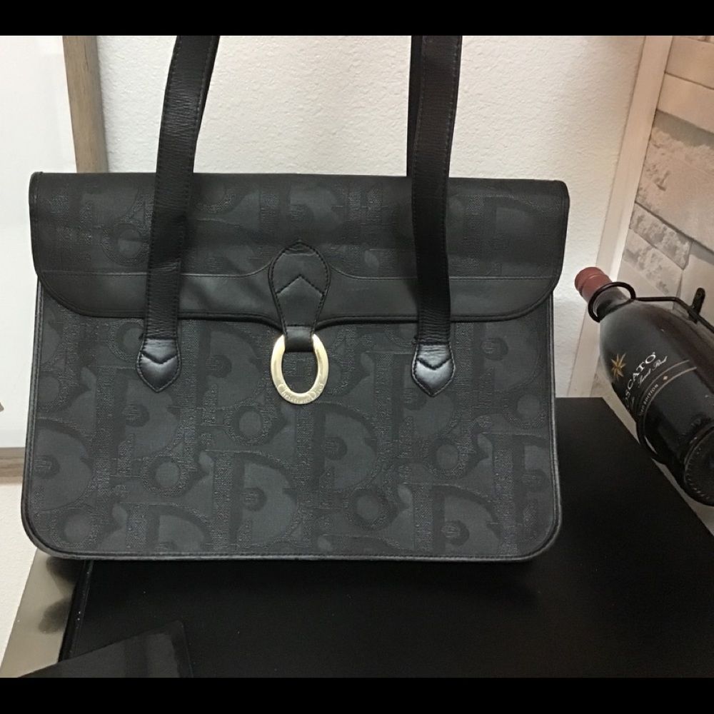 Christian Dior Trotter Monogrammed PVC Leather Shoulder Bag “RARE FIND” - Picture 2 of 16